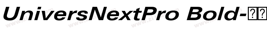 UniversNextPro Bold字体转换